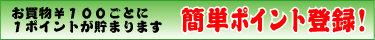 ���ʂ����|�C���g�T�[�r�X���J�n���܂����B�������グ���P�O�O���ɂP�|�C���g�����܂�܂��B